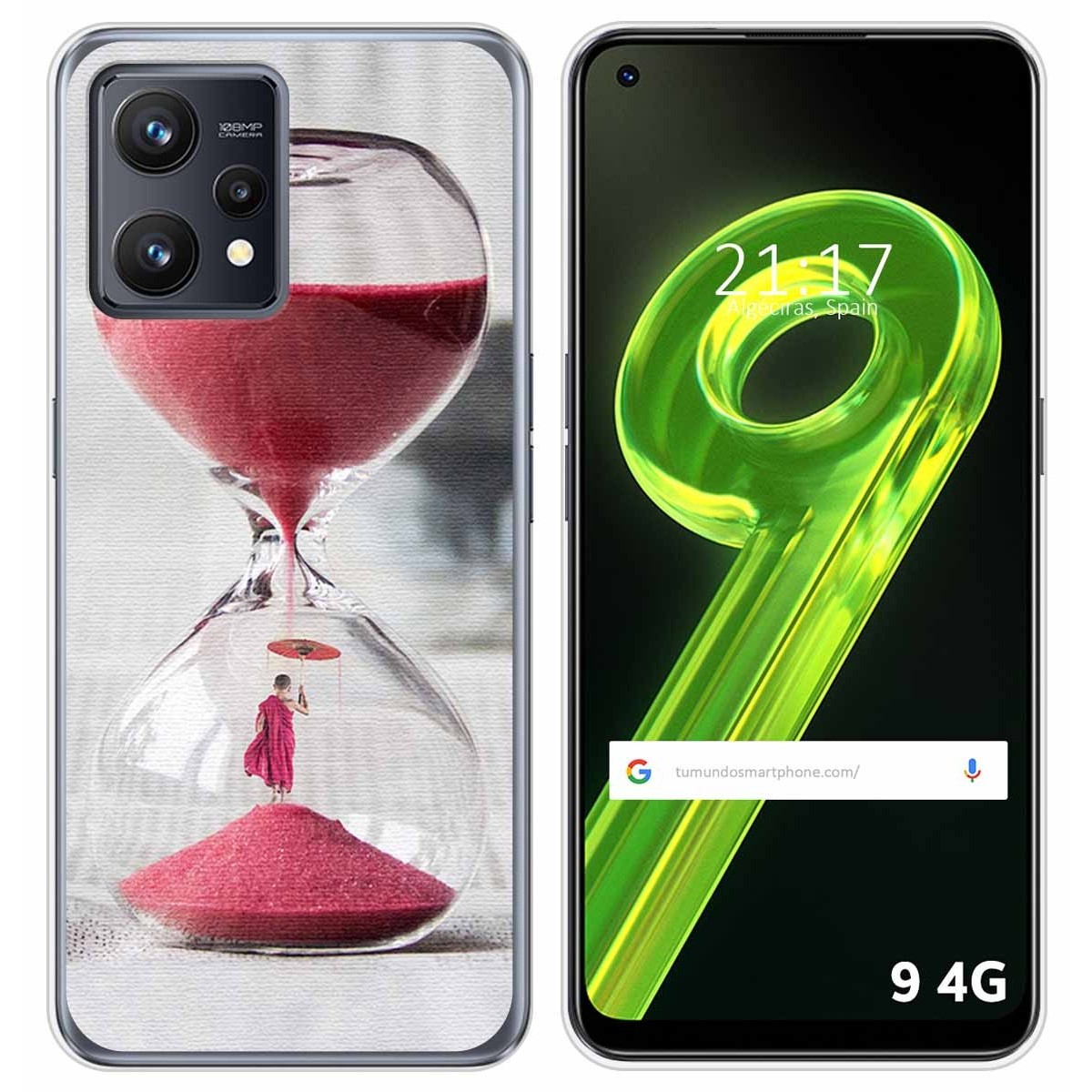 Funda Silicona para Realme 9 4G diseño Reloj Dibujos