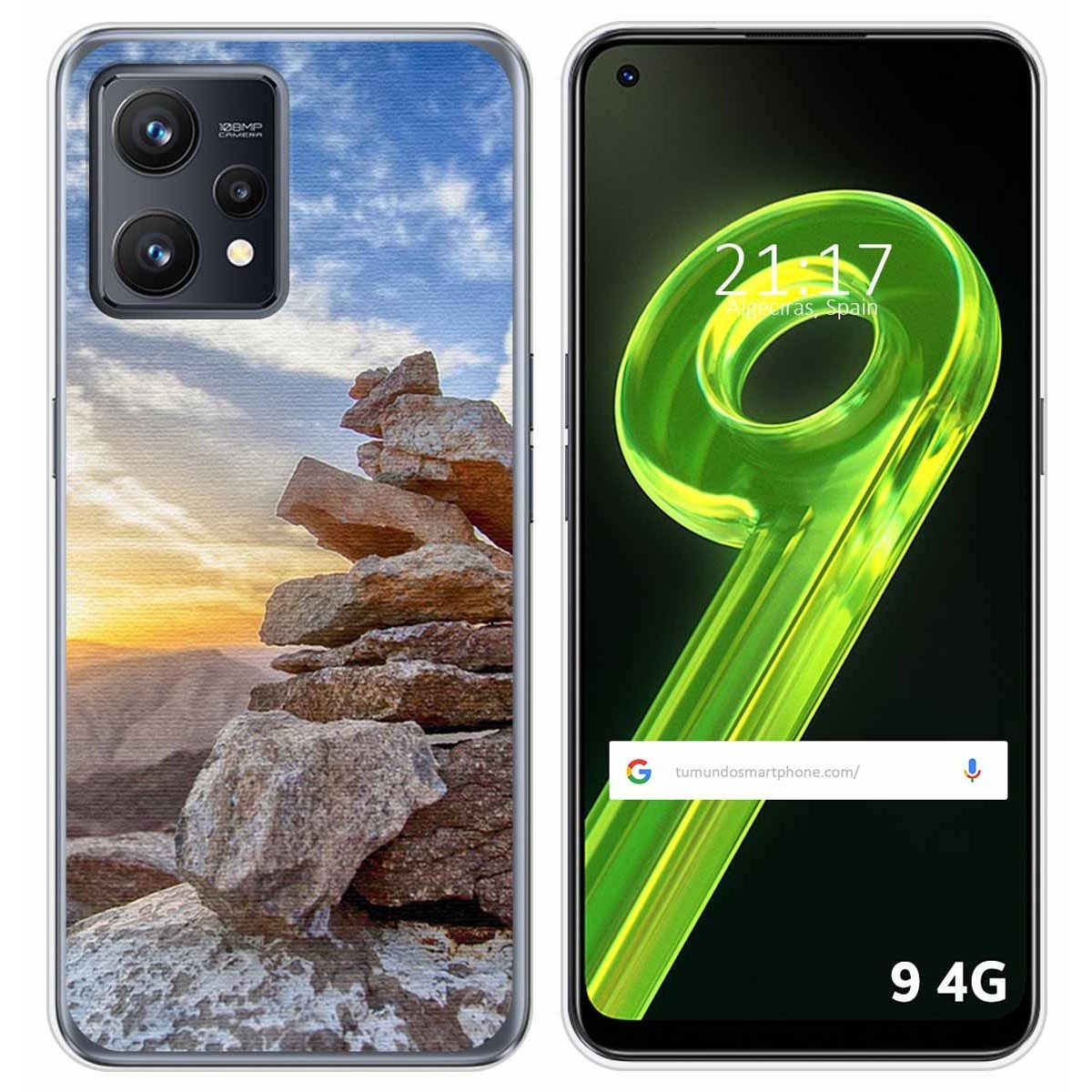 Funda Silicona para Realme 9 4G diseño Sunset Dibujos