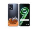 Funda Silicona Transparente para Realme 9 5G diseño Bufalo Dibujos