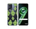 Funda Silicona Transparente para Realme 9 5G diseño Cactus Dibujos