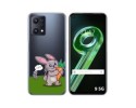 Funda Silicona Transparente para Realme 9 5G diseño Conejo Dibujos
