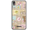 Funda Gel Tpu para Wiko Lenny4 Diseño Sellos Dibujos