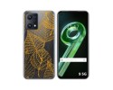Funda Silicona Transparente para Realme 9 5G diseño Hojas Dibujos
