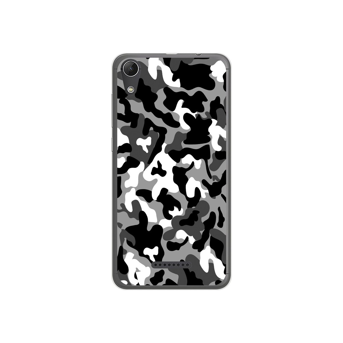 Funda Gel Tpu para Wiko Lenny4 Diseño Snow Camuflaje Dibujos