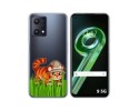 Funda Silicona Transparente para Realme 9 5G diseño Tigre Dibujos