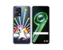 Funda Silicona Transparente para Realme 9 5G diseño Unicornio Dibujos
