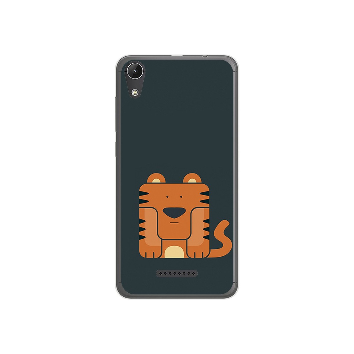 Funda Gel Tpu para Wiko Lenny4 Diseño Tigre Dibujos