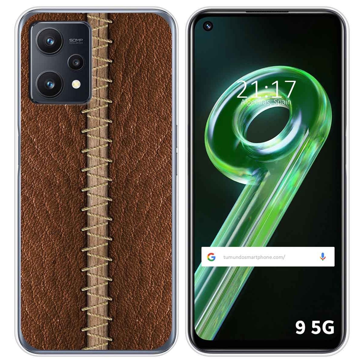 Funda Silicona para Realme 9 5G diseño Cuero 01 Dibujos