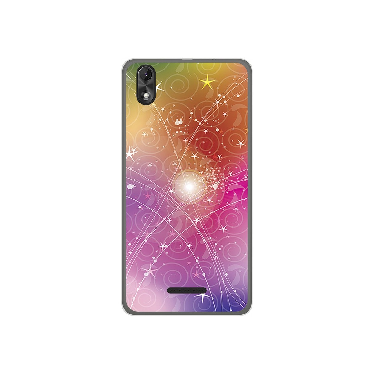 Funda Gel Tpu para Wiko Lenny4 Plus Diseño Abstracto Dibujos