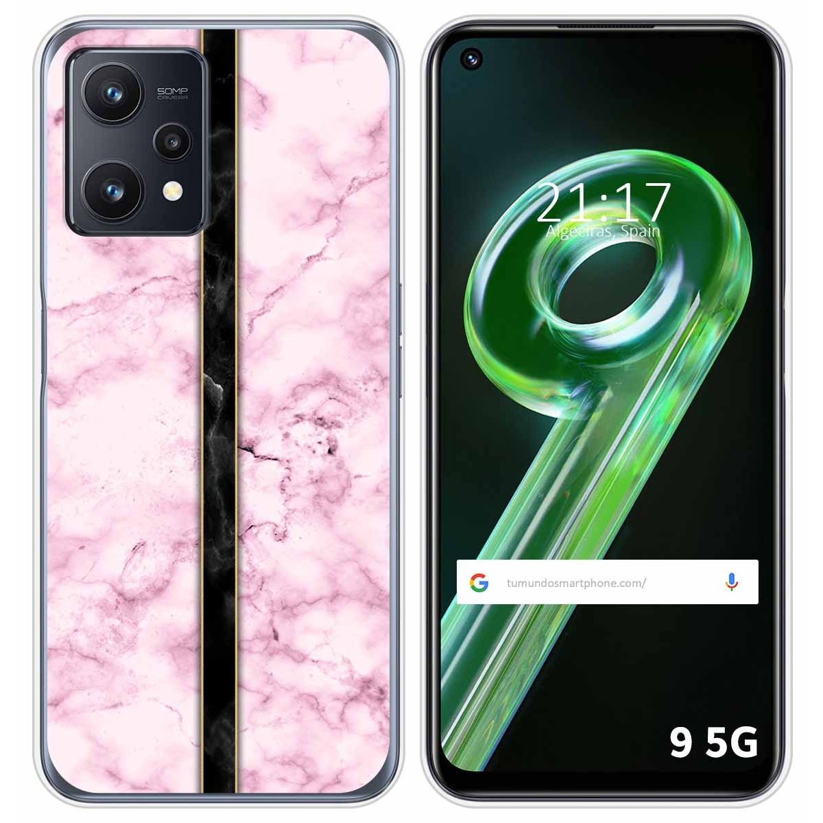 Funda Silicona para Realme 9 5G diseño Mármol 04 Dibujos