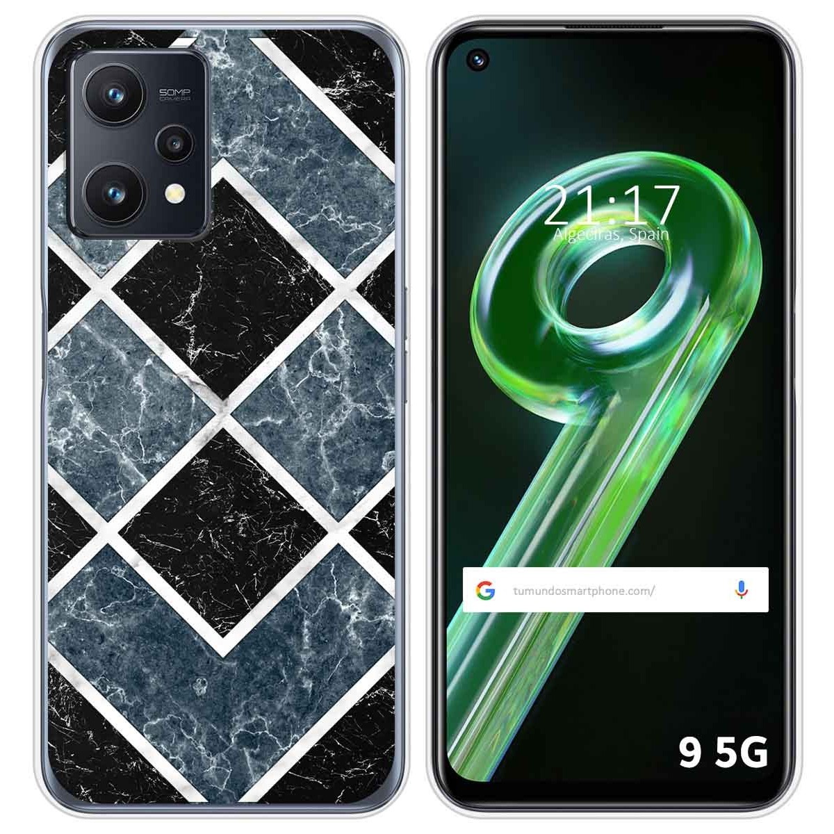 Funda Silicona para Realme 9 5G diseño Mármol 06 Dibujos