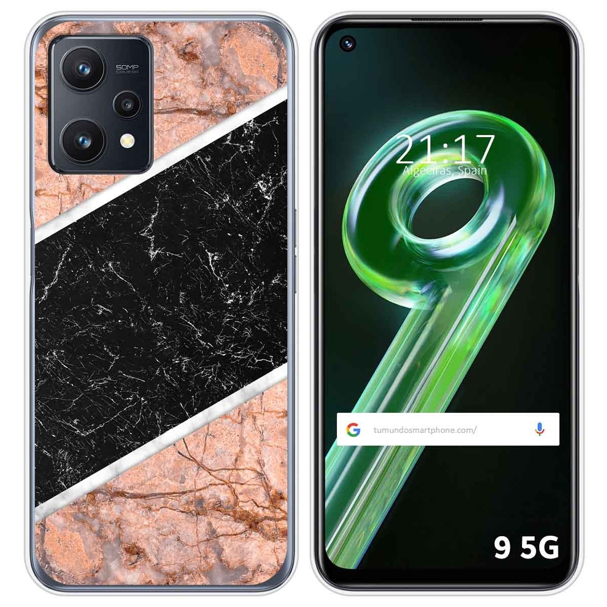 Funda Silicona para Realme 9 5G diseño Mármol 07 Dibujos