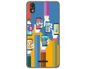 Funda Gel Tpu para Wiko Lenny4 Plus Diseño Apps Dibujos