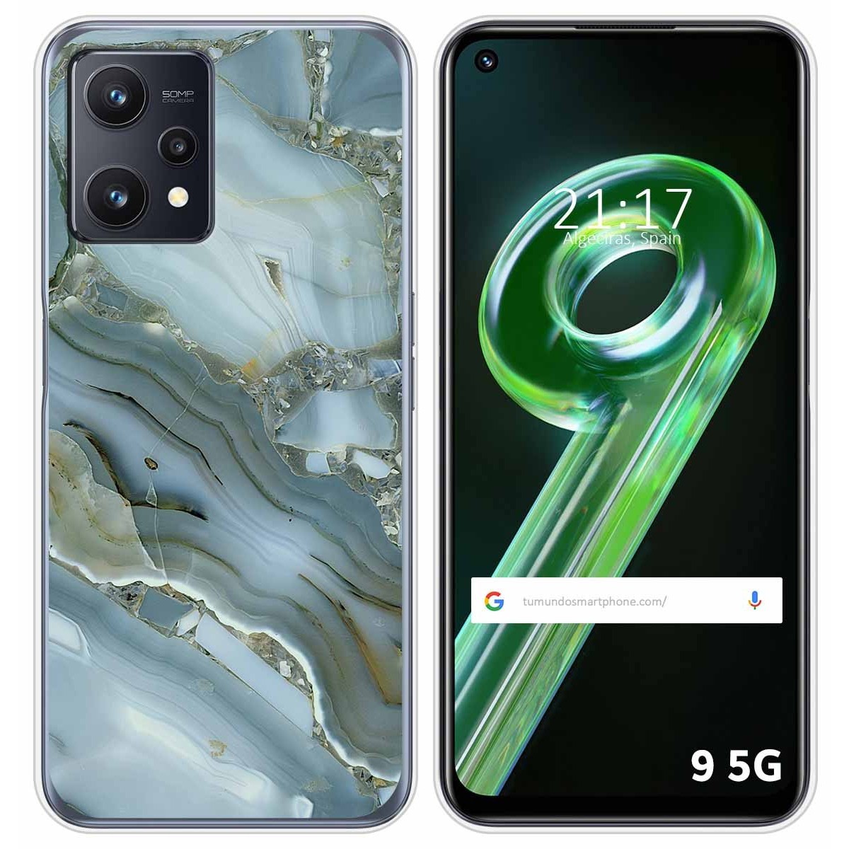 Funda Silicona para Realme 9 5G diseño Mármol 09 Dibujos