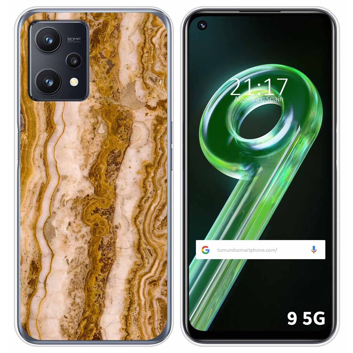 Funda Silicona para Realme 9 5G diseño Mármol 10 Dibujos