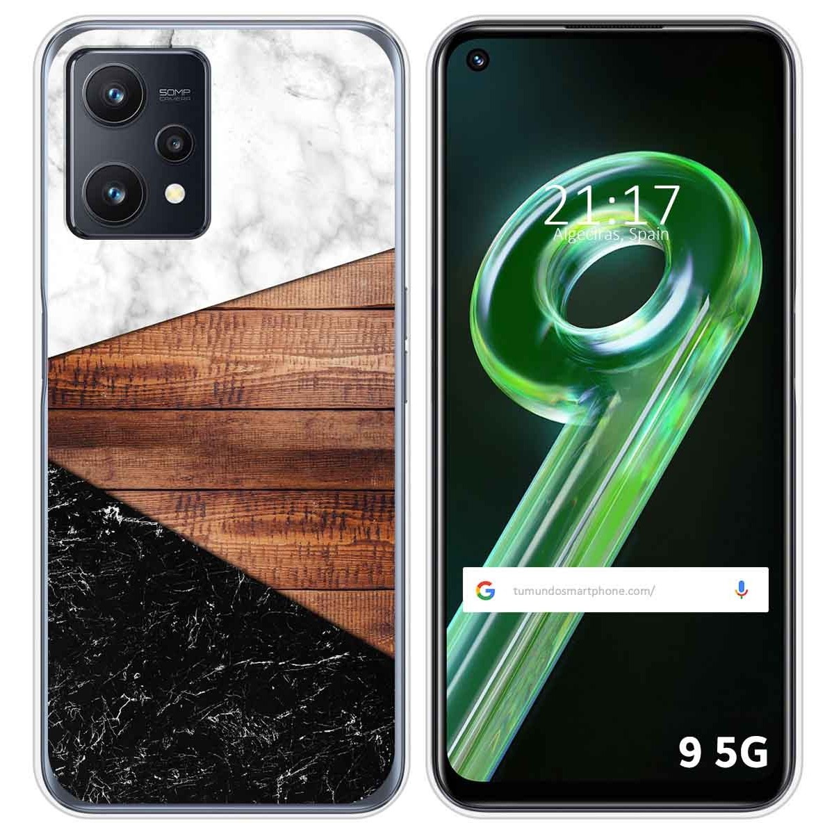 Funda Silicona para Realme 9 5G diseño Mármol 11 Dibujos