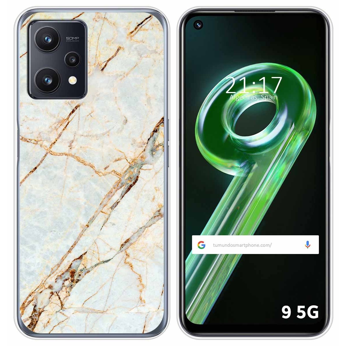 Funda Silicona para Realme 9 5G diseño Mármol 13 Dibujos