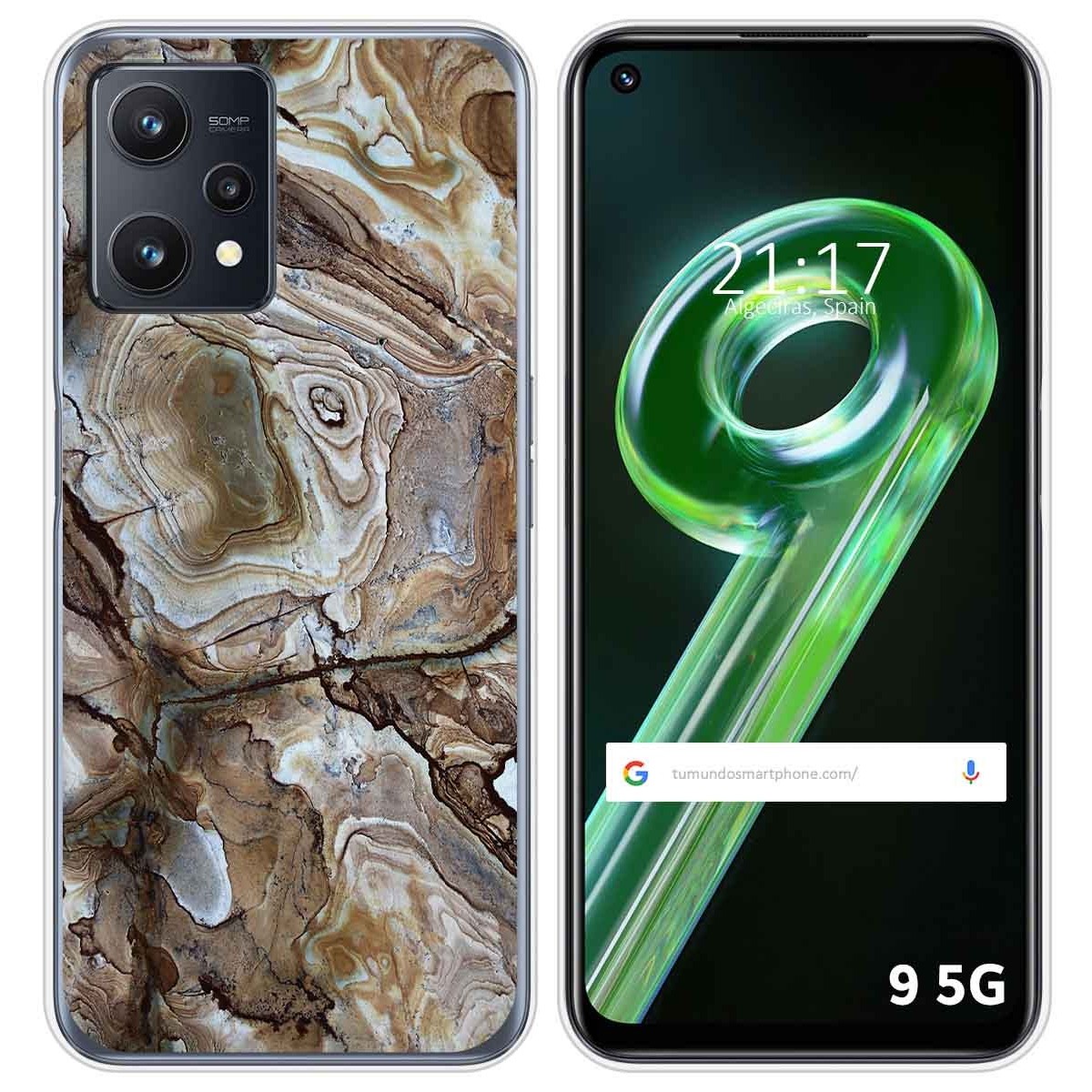 Funda Silicona para Realme 9 5G diseño Mármol 14 Dibujos