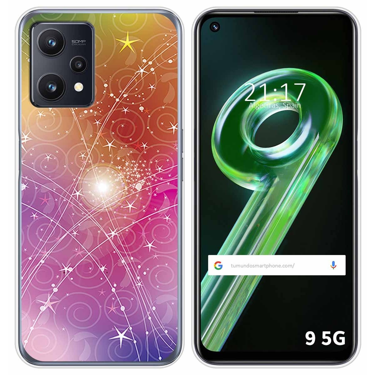 Funda Silicona para Realme 9 5G diseño Abstracto Dibujos