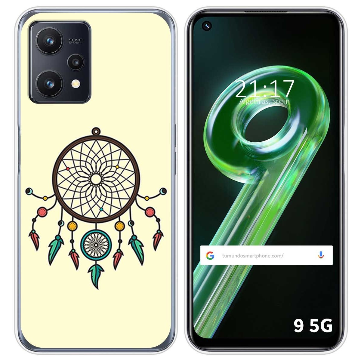 Funda Silicona para Realme 9 5G diseño Atrapasueños Dibujos