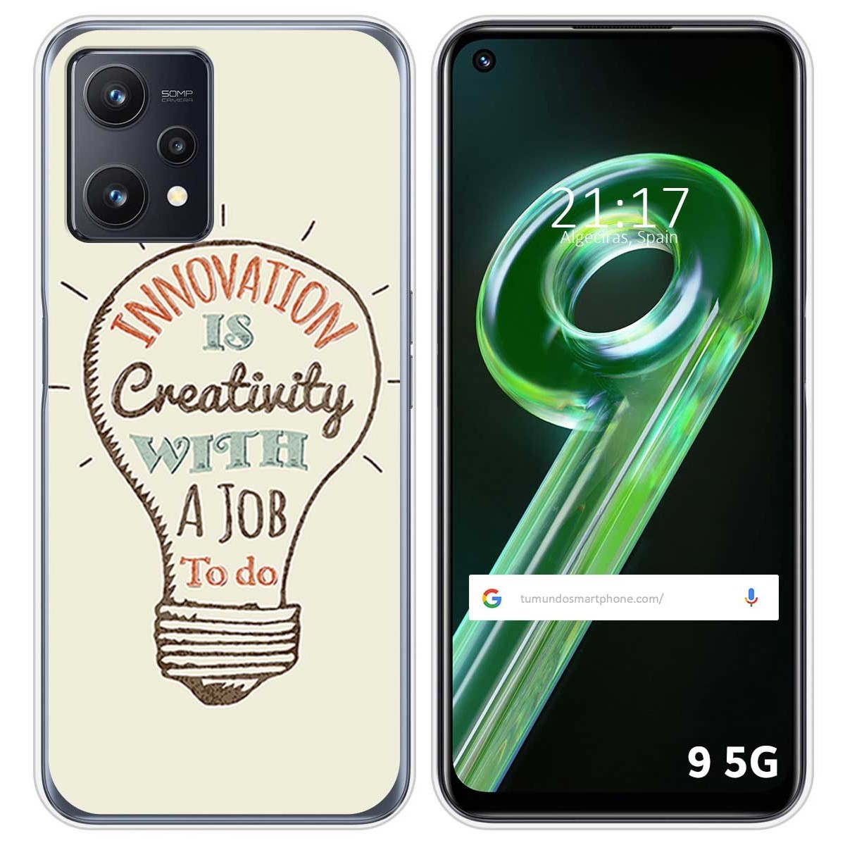 Funda Silicona para Realme 9 5G diseño Creativity Dibujos