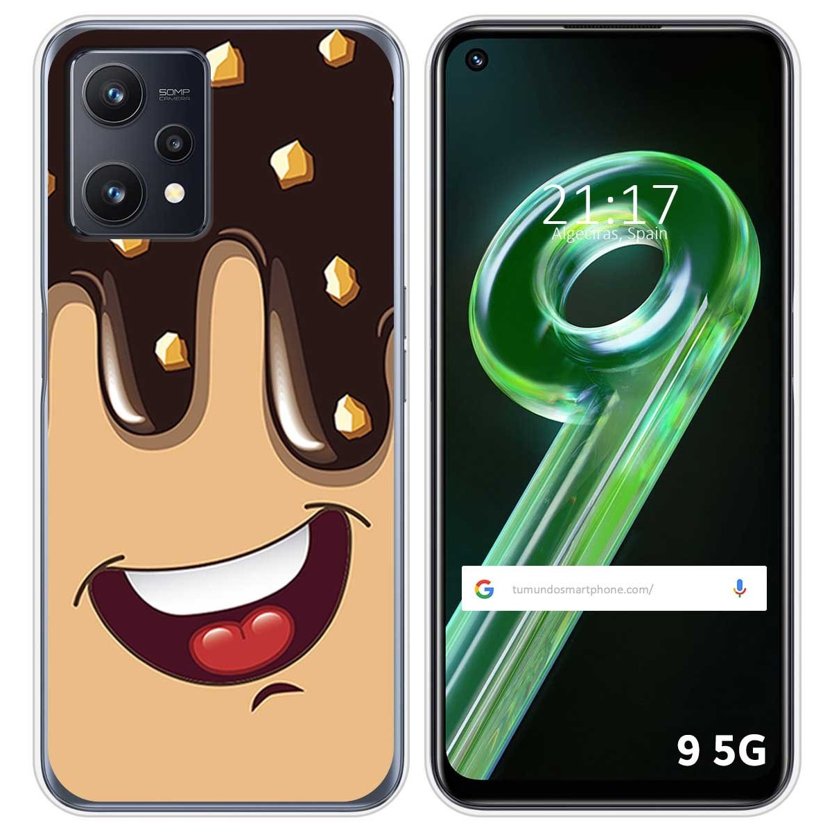 Funda Silicona para Realme 9 5G diseño Helado Chocolate Dibujos