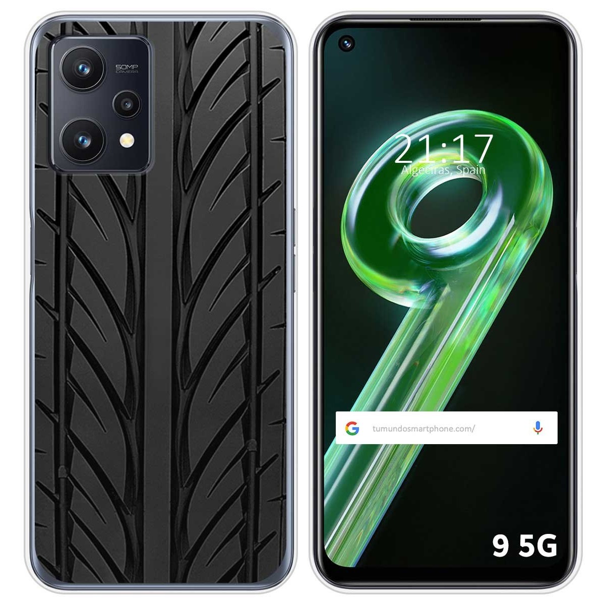 Funda Silicona para Realme 9 5G diseño Neumatico Dibujos