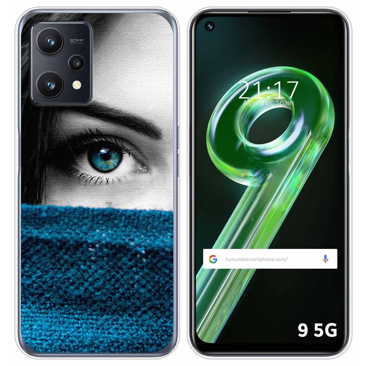 Funda Silicona para Realme 9 5G diseño Ojo Dibujos