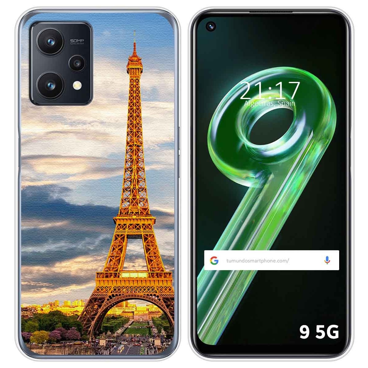 Funda Silicona para Realme 9 5G diseño Paris Dibujos