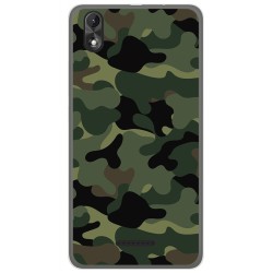 Funda Gel Tpu para Wiko Lenny4 Plus Diseño Camuflaje Dibujos