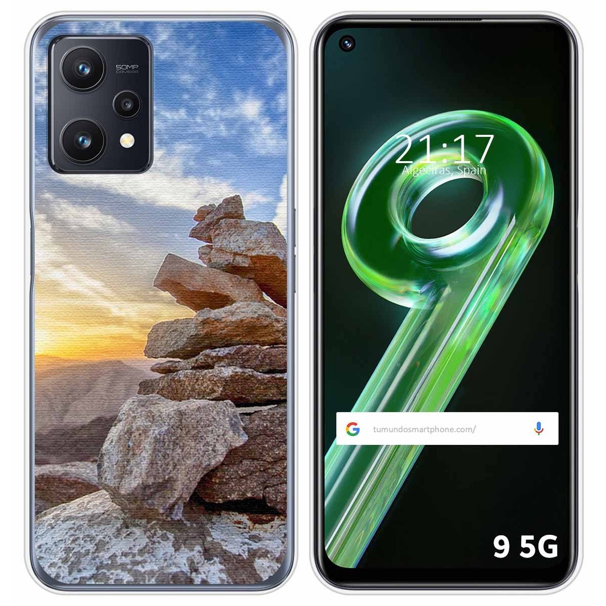 Funda Silicona para Realme 9 5G diseño Sunset Dibujos