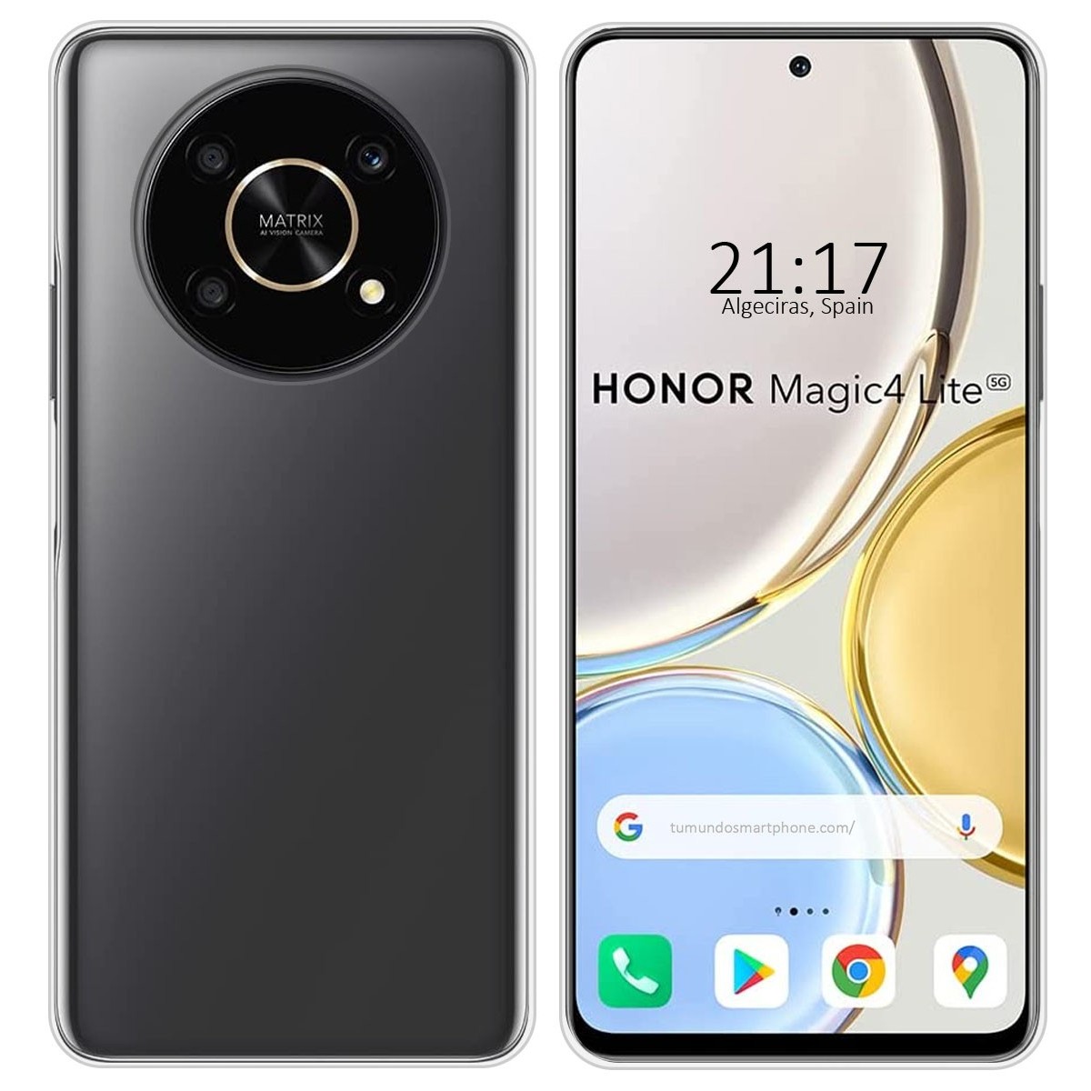 Funda Silicona Gel TPU Transparente para Huawei Honor Magic 4 Lite