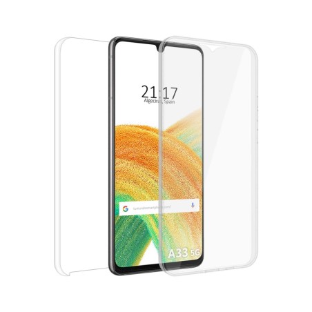 Funda Doble Transparente Pc + Tpu Full Body 360 para Samsung Galaxy A33 5G