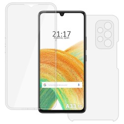 Funda Doble Transparente Pc + Tpu Full Body 360 para Samsung Galaxy A33 5G 2