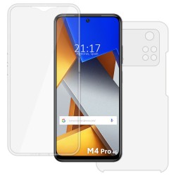 Funda Doble Transparente Pc + Tpu Full Body 360 para Xiaomi POCO M4 Pro 4G 2