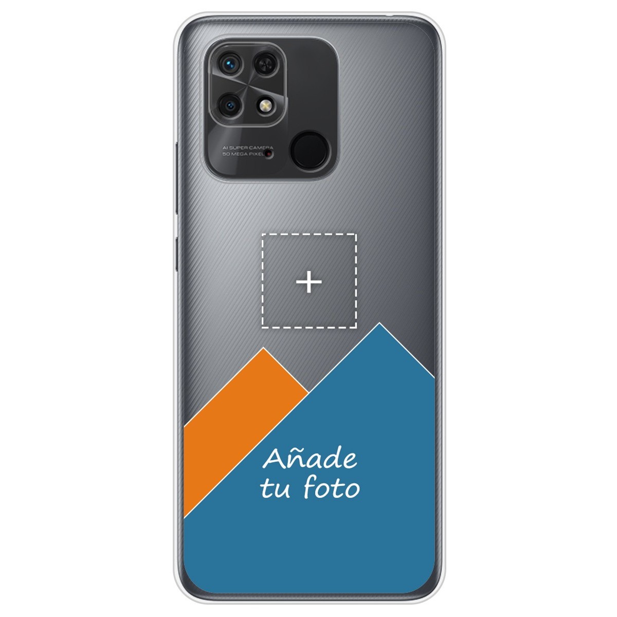 Personaliza tu Funda Silicona Gel Tpu Transparente con tu Fotografia para Xiaomi Redmi 10C Dibujo Personalizada