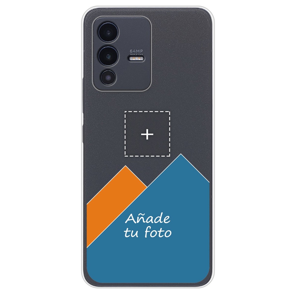 Personaliza tu Funda Silicona Gel Tpu Transparente con tu Fotografia para Vivo V23 5G Dibujo Personalizada