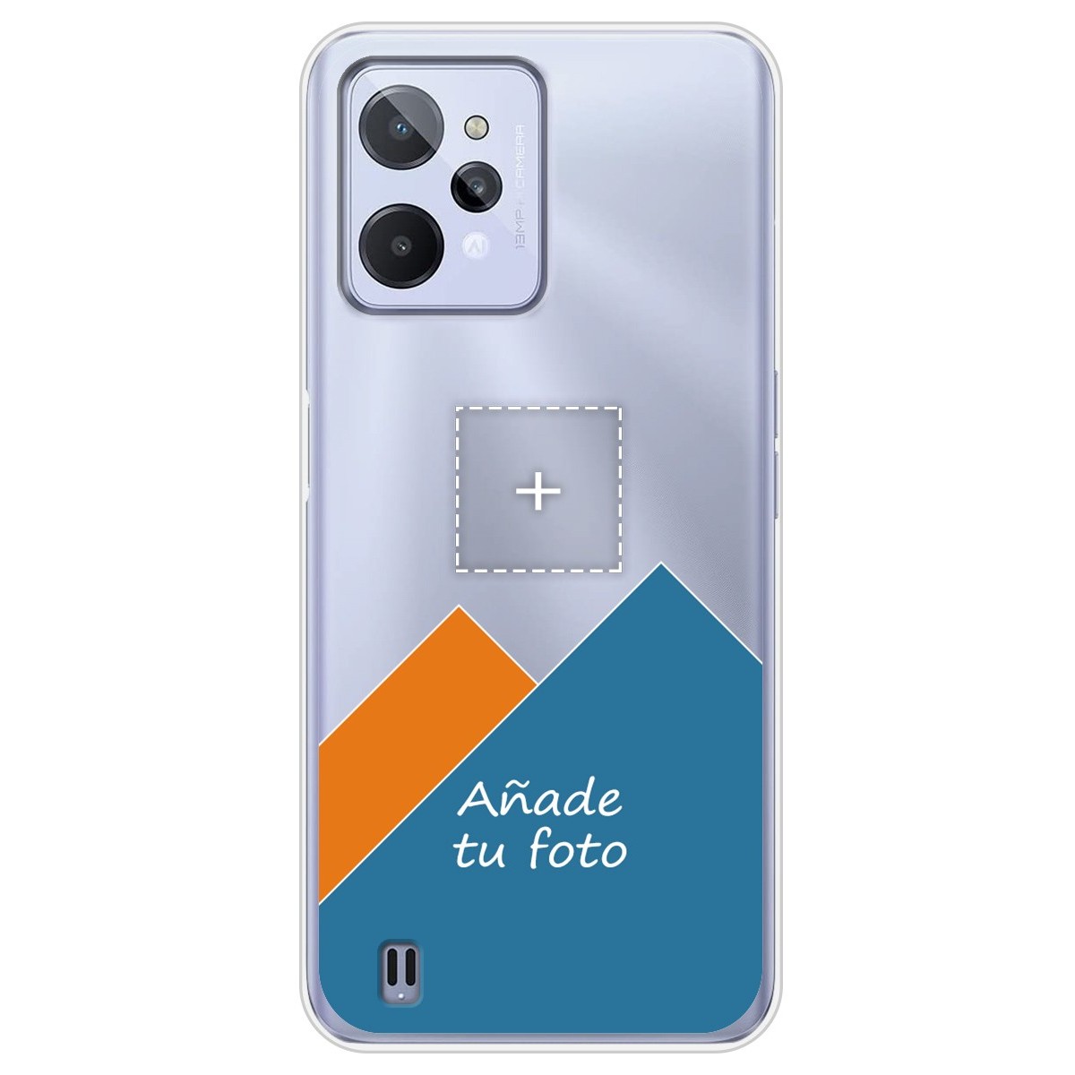 Personaliza tu Funda Silicona Gel Tpu Transparente con tu Fotografia para Realme C31 Dibujo Personalizada