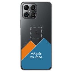Personaliza tu Funda Silicona Gel Tpu Transparente con tu Fotografia para Huawei Honor X8 Dibujo Personalizada