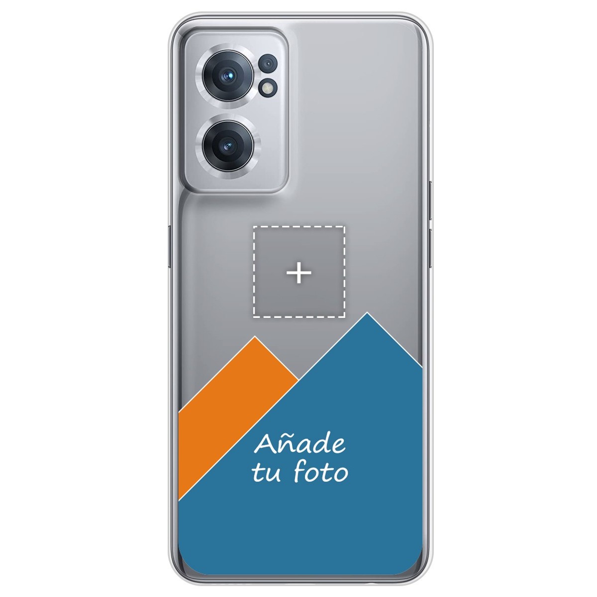 Personaliza tu Funda Silicona Gel Tpu Transparente con tu Fotografia para Oneplus Nord CE 2 5G Dibujo Personalizada