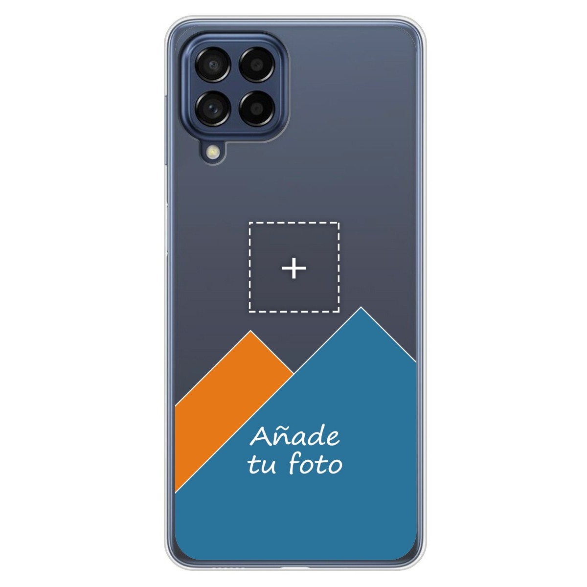 Personaliza tu Funda Silicona Gel Tpu Transparente con tu Fotografia para Samsung Galaxy M53 5G Dibujo Personalizada