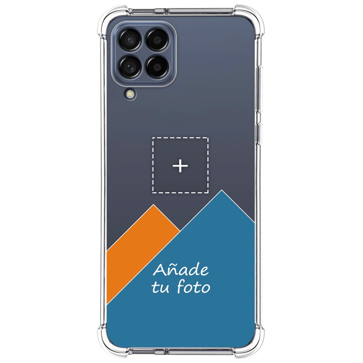 Personaliza tu Funda Silicona AntiGolpes Transparente con tu Fotografía para Samsung Galaxy M33 5G Dibujo Personalizada