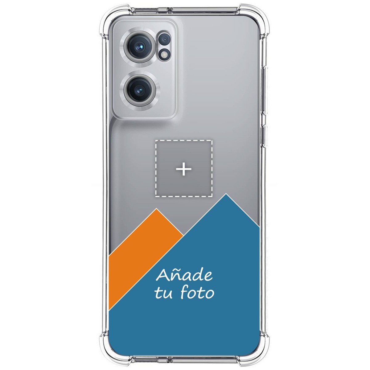 Personaliza tu Funda Silicona AntiGolpes Transparente con tu Fotografía para Oneplus Nord CE 2 5G Dibujo Personalizada