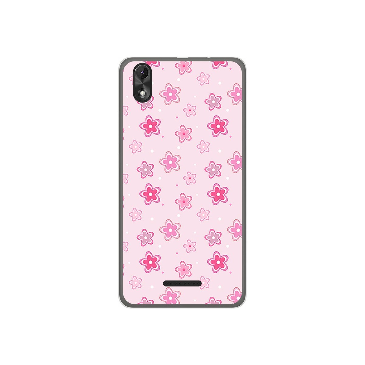 Funda Gel Tpu para Wiko Lenny4 Plus Diseño Flores Dibujos