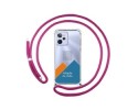Personaliza tu Funda Colgante Transparente para Realme C31 con Cordon Rosa Fucsia Dibujo Personalizada