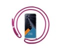 Personaliza tu Funda Colgante Transparente para Realme C35 con Cordon Rosa Fucsia Dibujo Personalizada