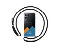 Personaliza tu Funda Colgante Transparente para Huawei Honor X8 con Cordon Negro Dibujo Personalizada