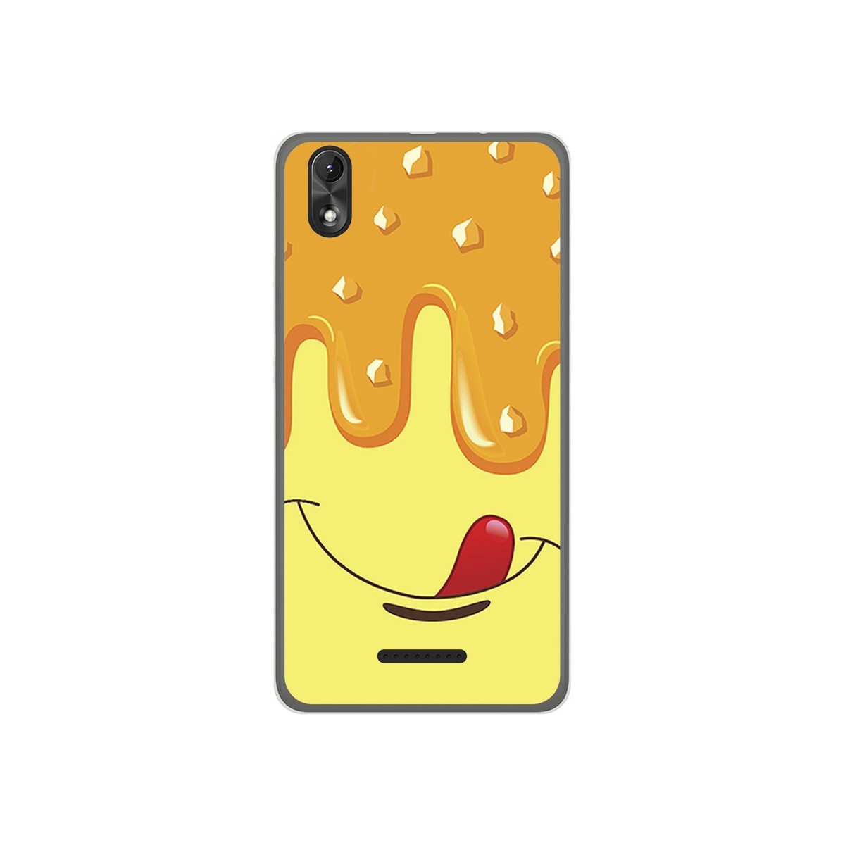 Funda Gel Tpu para Wiko Lenny4 Plus Diseño Helado Vainilla Dibujos