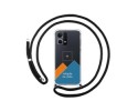 Personaliza tu Funda Colgante Transparente para Oppo Reno 7 4G con Cordon Negro Dibujo Personalizada