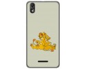 Funda Gel Tpu para Wiko Lenny4 Plus Diseño Leones Dibujos